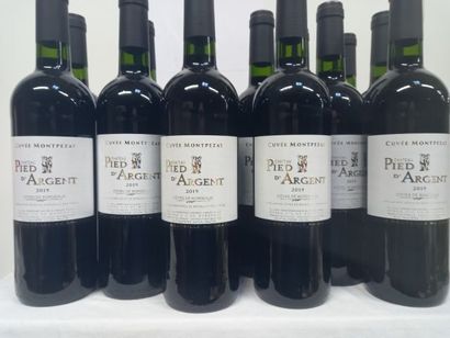 null 13 bouteilles de Bordeaux Château Pied d'Argent 2019 La Cuvée Montpezat 1ère...