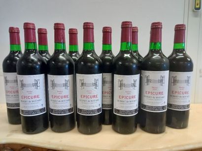null 12 bouteilles de Médoc L'Epicure 1999 Hubert de Bouard de la Forêt La copropriété...