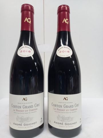 null 2 Rares bouteilles de Corton Grand Cru Le Rognet en Corton 2018 André Goich...
