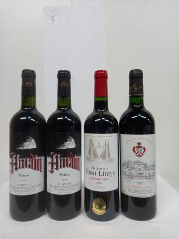 null Lot de 4 bouteilles:
1 Château La Gravière, Grave 2017 Le Cadet SCEA du Grand...