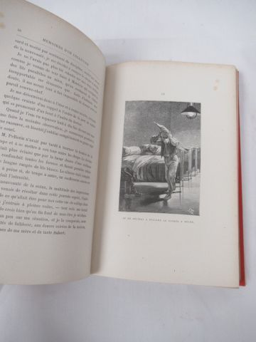 null Lot de 2 livres : André Laurie, "Mémoires d'un collégien", Hetzel / Gabriel...