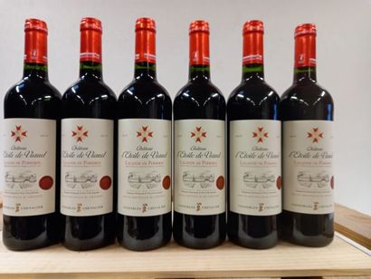 6 bouteilles de Lalande de Pomerol 2019 Château...