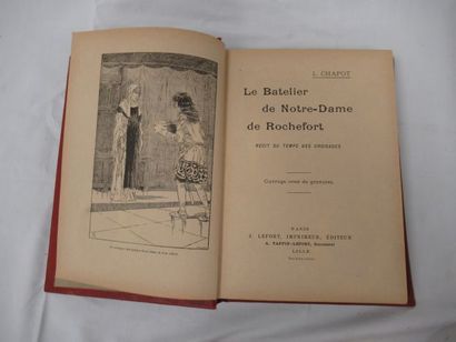 null Lot de livres reliés vers 1900 : "Sous le ciel d'Orient", "Le batelier de Notre-Dame...