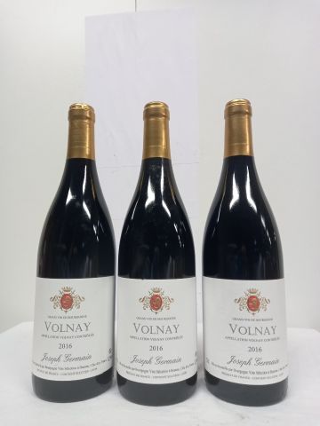 null 3 bouteilles de Bourgogne Volnay 2016 Grand Vin de Bourgogne Joseph Germain