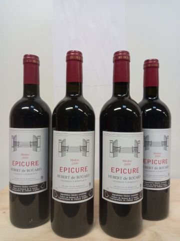 null 4 bouteilles de Médoc L'Epicure 2000 Domaine Du Comte Hubert de Boüard Vigneron...