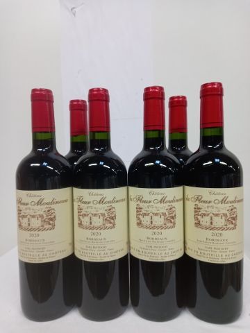 null 6 bouteilles de Château La Fleur Moulineau 2020 Bordeaux propriétaire récoltant...
