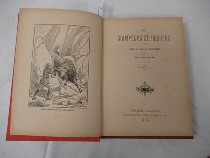 null Lot de quatres livres reliés : "Les grimpeurs de rochers", "Susanne Morin" (usure),...