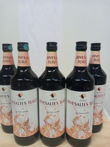 null 5 grandes bouteilles de Rivesaltes Tuilé Vin Doux Naturel 100cl AOC 16% vol