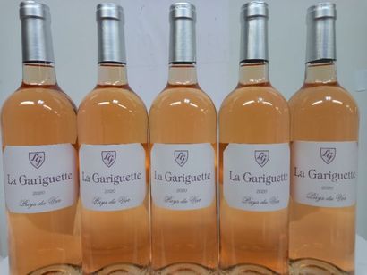 null 5 bouteilles de Rosé Provence La Gariguette 2020 Vin du Var Michel Sévin