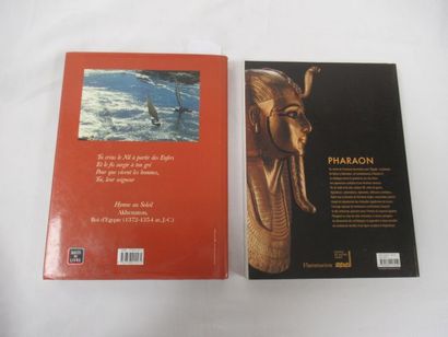 null Lot de 2 livres, "Immortelle Egypte" et "Pharaon".