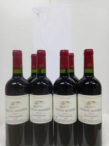 null 6 bouteilles de Château Manderine 2020 La Cuvée Prestige Bordeaux Vignobles...