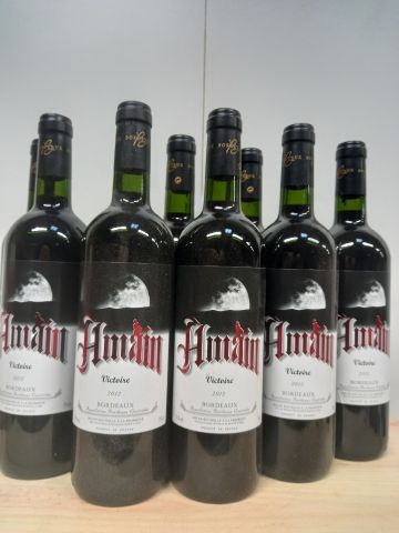 null 8 bouteilles de Bordeaux Rouge 2012 Amain Victoire mise à la Propriété