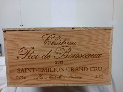null 12 bouteilles de Saint Emilion Grand Cru 2011 Château Roc de Boisseau CBO