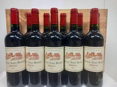 null 12 bouteilles de Château Saint Bonnet 2017 Médoc propriétaire récoltant