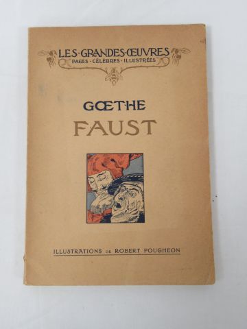 null Lot de 2 livres pour enfant : "Saint Louis" et "Faust". Brochés.