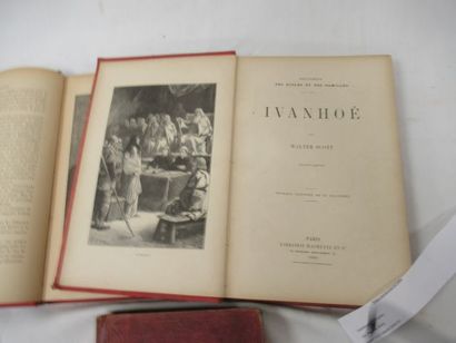null Lot de 3 livres : Walter Scott, " Ivanhoé", Hachette, 1889 / Fénelon, "Les aventures...