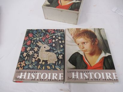 null Louis Gillet, "Histoire de l'art français", Zodiaque. Deux volumes sous emb...