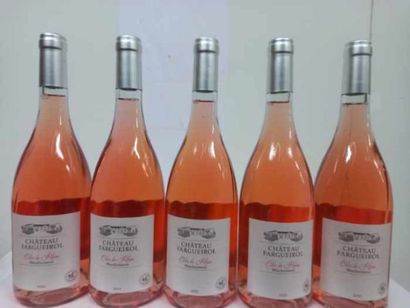 null 5 bouteilles de Château Fargueirol 2021 Côtes du Rhône Rosé Le Domaine Maubuisson...