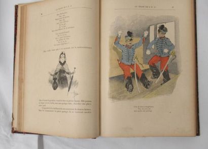 null Lot de 2 livres : Courteline, "Le train de 8h47", Flammarion (usures)/ Verlaine,...