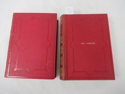 null Lot de 2 livres : "Un hiver au Cambodge", Tours Mame, 1888 / "Aux Indes et en...