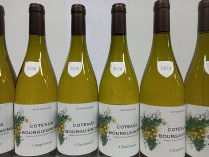 null 8 bouteilles de Bourgogne Blanc Chardonnay 2020 Coteaux Bourguignons mise de...