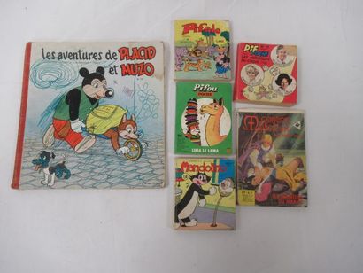 null Lot de livres pour enfants : Pif Poche, Placid et Muzo. Circa 1970.