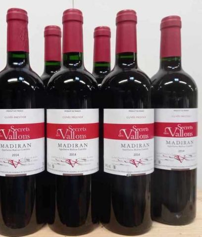6 bouteilles de Madiran 2014 La Cuvée Prestige...