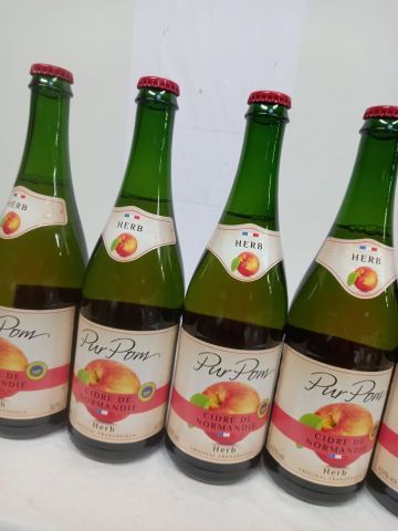 null 15 bouteilles de Cidre de Normandie 75cl Pur Pom HerB 4,50% vol