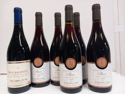 null Lot comprenant
1 Bourgogne Hautes Côtes de Nuits 2018 Paul Henri Lacroix 
5...