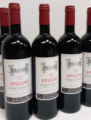 null 6 bouteilles de: L'Epicure Médoc 2000 Domaine du Comte Hubert de Boüard vigneron...