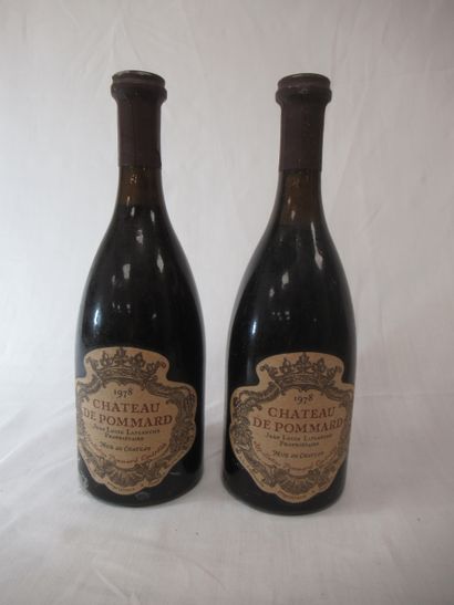 null 2 bottles of Château de Pommard, Jean-Louis Laplanche, 1978. (LB, deposit)