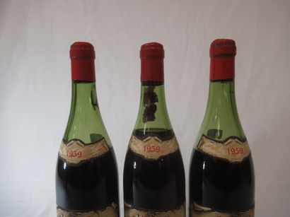 null 3 bottles of Morey Saint-Denis, André Reynaud, 1959 (B, deposit)