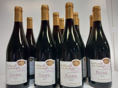 null 12 bouteilles de Fleurie Cru du Beaujolais 2019 Grand Millésime Domaine de la...