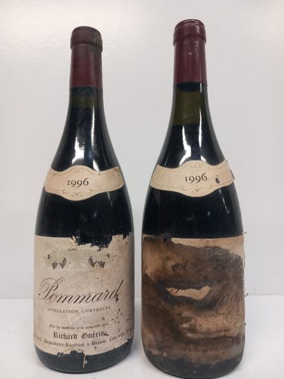 null 2 bouteilles de Pommard Domaine Richard Guérin propriétaire récoltant 1996 (1...