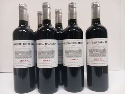 9 bouteilles de Graves 2020 Château Balaurin...