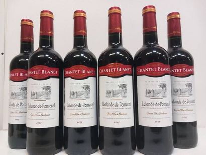 null 6 bouteilles de Lalande de Pomerol 2019 Le Chantet Blanet SAS Raymont Grand...