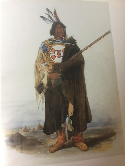 null Livre sur les aquarelles de Karl Bodmer (1809-1893) « Les Indiens », Bibliothèque...