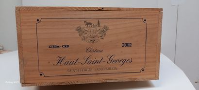 12 bouteilles de Château Haut Saint Georges...
