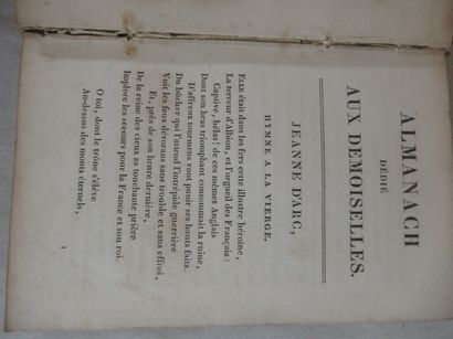 null Louis JANET "Almanach dédié aux demoiselles" 1825. Sous emboîtage.