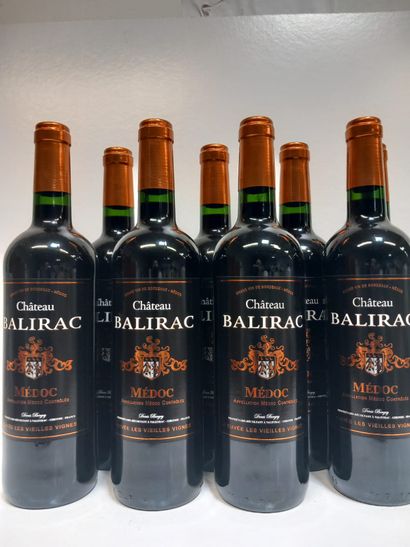 8 bouteilles de Château Balirac Médoc 2020...