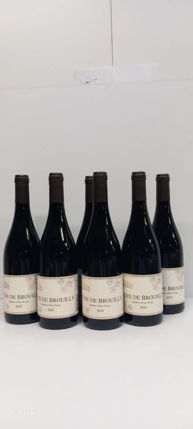 null 8 bouteilles de Côtes de Brouilly 2019 Cru du Beaujolais Les Celliers de Sorën...
