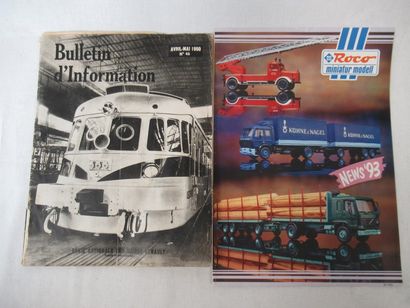 null Petit lot de brochures sur les modèles réduits feroviaires anciens