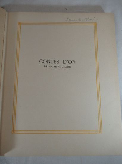 null Charles Robert-Dumas "Contes d'Or de ma grand-mère" Boivin, 1929.