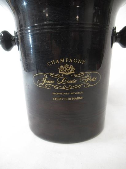 null Seau à glaçons publicitaire en résine "Champagne Jean Louis Petit", Haut.: 21cm...