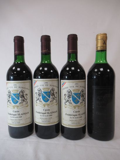 4 bouteilles de Saint Emilion : 3 Château...