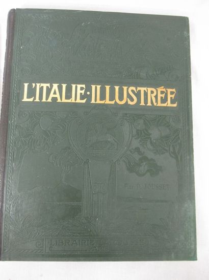 null Lot de 3 livres sur les voyages "l'Italie illustrée", "timeless india" et "lettres...