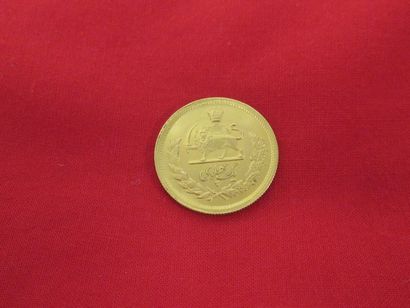 IRAN 1 pahlavi coin in yellow gold. Weight...