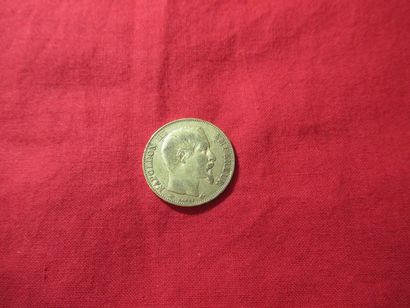 Pièce de 20 francs en or, Napoléon III, 1857....