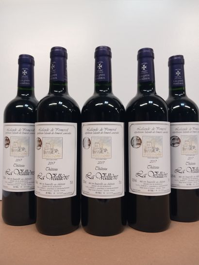 5 bouteilles de Lalande de Pomerol 2017 Château...