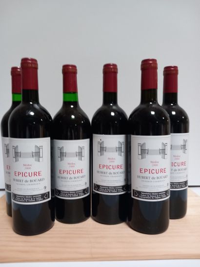 6 bouteilles de Médoc, Epicure (3 de 2000)...